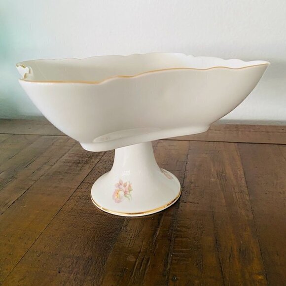 Bavaria Schumann Arzberg Germany Wild Rose Pedestal Compote Bowl Candy Dish - Picture 3 of 5